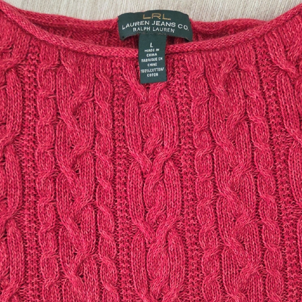 LRL Women's Red Sweater
